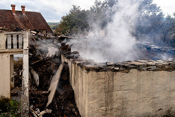 Professional Fire Damage Removal technician working in Sterling, VA